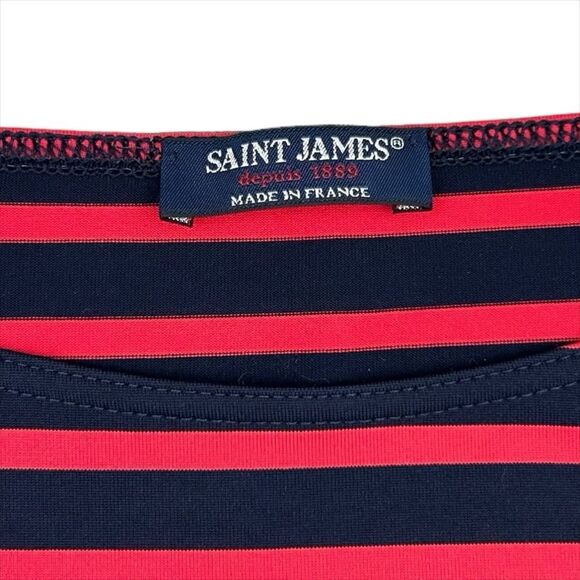 Saint James - Propriano III Anti-UV Stretch Dress in Navy/Red US Size 4 - Picture 5 of 9